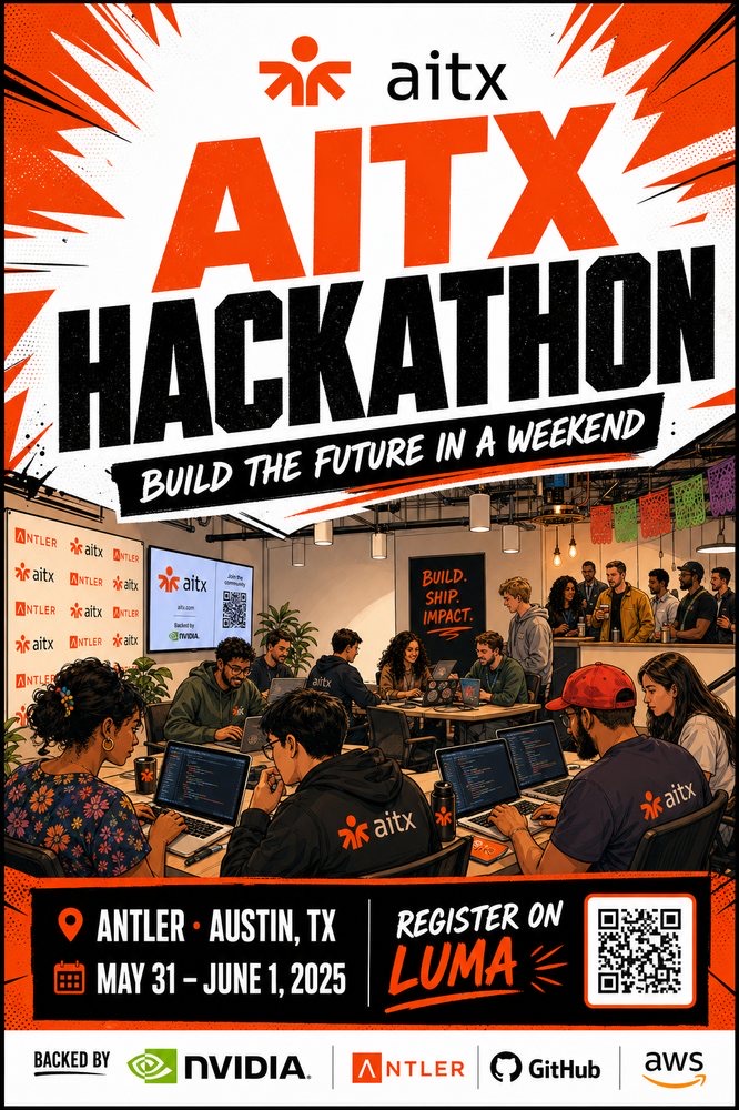 AITX hackathon poster generated from the universe